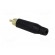 Plug | RCA | male | straight | soldering | black | gold-plated | for cable image 4