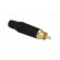 Plug | RCA | male | straight | soldering | black | gold-plated | for cable paveikslėlis 8