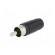 Plug | RCA | male | straight | soldering | black | nickel plated image 2