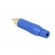 Plug | RCA | male | straight | soldering | blue | gold-plated | for cable фото 4