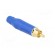 Plug | RCA | male | straight | soldering | blue | gold-plated | for cable paveikslėlis 8