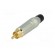 Plug | RCA | male | straight | soldering | grey | gold-plated | for cable фото 2