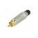 Plug | RCA | male | straight | soldering | grey | gold-plated | for cable image 2