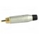 Plug | RCA | male | straight | soldering | grey | gold-plated | for cable image 3