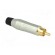 Plug | RCA | male | straight | soldering | grey | gold-plated | for cable paveikslėlis 8