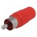 Plug | RCA | male | straight | soldering | red | for cable фото 1