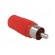 Plug | RCA | male | straight | soldering | red | for cable paveikslėlis 8