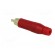 Plug | RCA | male | straight | soldering | red | gold-plated | for cable image 4