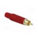 Plug | RCA | male | straight | soldering | red | gold-plated | for cable paveikslėlis 8