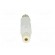 Plug | RCA | male | straight | soldering | white | gold-plated | for cable paveikslėlis 5