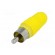 Plug | RCA | male | straight | soldering | yellow | for cable фото 2