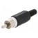 Plug | RCA | male | with strain relief | straight | soldering paveikslėlis 1