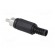 Plug | RCA | male | with strain relief | straight | soldering | black фото 4