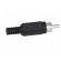 Plug | RCA | male | with strain relief | straight | soldering | black paveikslėlis 7