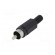 Plug | RCA | male | with strain relief | straight | soldering | black фото 2