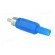 Plug | RCA | male | with strain relief | straight | soldering | blue image 4