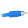 Plug | RCA | male | with strain relief | straight | soldering | blue фото 7
