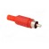 Plug | RCA | male | with strain relief | straight | soldering | red фото 8