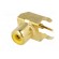 Socket | RCA | female | angled 90° | THT | brass | gold-plated | on PCBs paveikslėlis 2