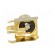 Socket | RCA | female | angled 90° | THT | brass | gold-plated | on PCBs image 4