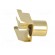 Socket | RCA | female | angled 90° | THT | brass | gold-plated | on PCBs фото 6