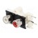 Socket | RCA | female | double | angled 90° | THT | nickel plated image 2