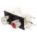 Socket | RCA | female | double | angled 90° | THT | nickel plated image 1