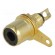 Socket | RCA | female | gold-plated | for panel mounting | 6mm фото 1