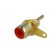Socket | RCA | female | gold-plated | for panel mounting | Marker: red фото 2