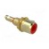 Socket | RCA | female | gold-plated | for panel mounting | Marker: red фото 8