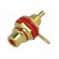 Socket | RCA | female | insulated | gold-plated | for panel mounting image 1