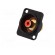 Socket | RCA | female | soldering | gold-plated | Marker: red image 2
