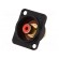 Socket | RCA | female | soldering | gold-plated | Marker: red фото 1