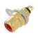 Socket | RCA | female | straight | soldering | gold-plated | Marker: red фото 1