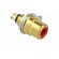 Socket | RCA | female | straight | soldering | gold-plated | Marker: red paveikslėlis 8