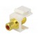 Socket | Transition: adapter | female x2 | straight | gold-plated image 1