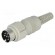 Plug | DIN | male | PIN: 6 | Layout: 240° | straight | for cable | soldering image 1