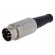 Plug | DIN | male | PIN: 6 | Layout: 240° | straight | for cable | soldering image 5