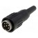 Plug | DIN | male | PIN: 6 | straight | for cable | soldering | 300V | 5A image 1