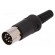 Plug | DIN | male | PIN: 8 | Layout: 262° | straight | for cable | soldering paveikslėlis 1