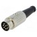 Plug | DIN | male | PIN: 8 | Layout: 270° | straight | for cable | soldering image 3