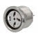 Socket | DIN | female | PIN: 3 | Layout: 180° | THT | 34V | 2A | silver plated image 1