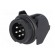 Socket | DIN | male | PIN: 6 | for panel mounting,snap fastener | 300V paveikslėlis 2