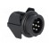 Socket | DIN | male | PIN: 6 | for panel mounting,snap fastener | 300V paveikslėlis 8