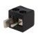 Plug | loudspeaker | male | screw terminal | angled 90° | Colour: black image 1
