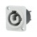 Socket | circular | male | PIN: 3 | 25A | thermoplastic | Series: HP | IP54 paveikslėlis 1