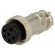 Plug | microphone | female | PIN: 6 | for cable | straight | 6mm image 1