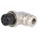 Plug | microphone | female | PIN: 8 | for cable | angled 90° image 1