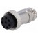 Plug | microphone | female | PIN: 8 | for cable | straight image 1