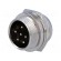 Socket | microphone | male | PIN: 6 | for panel mounting image 1